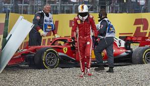 Beim Deutschland-GP 2018 musste Sebastian Vettel das Rennen nach einem Fehler frühzeitig beenden.