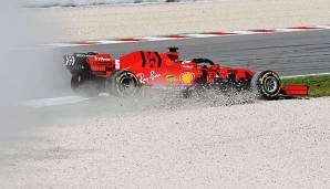 Vettel sorgte mit einem Dreher für eine Unterbrechung.