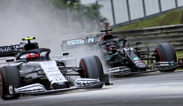 Ungarn-GP: Lewis Hamilton und Pierre Gasly beim Qualifying.