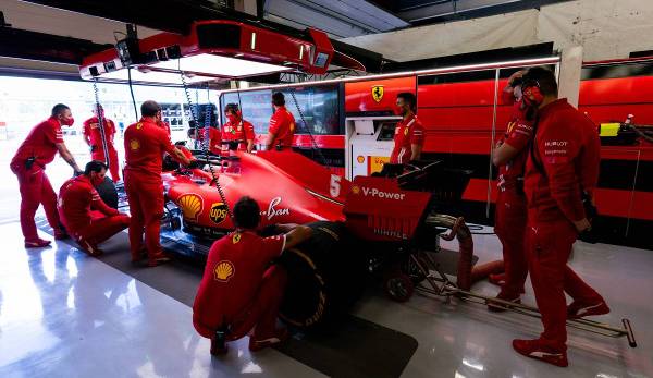 Bei Sebastian Vettels Ferrari musste das gesamte Wochenende über viel geschraubt werden.