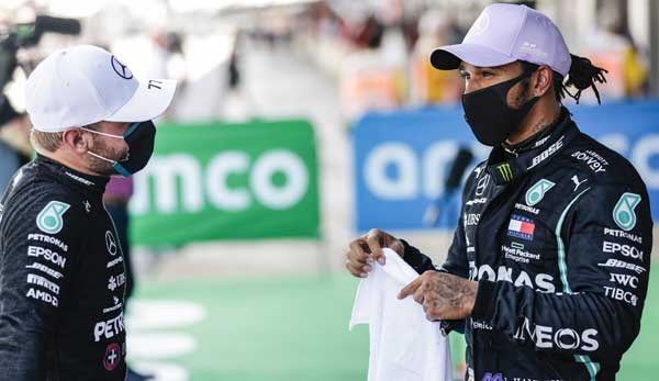 Lewis Hamilton und Valtteri Bottas bilden in Ungarn die erste Startreihe.