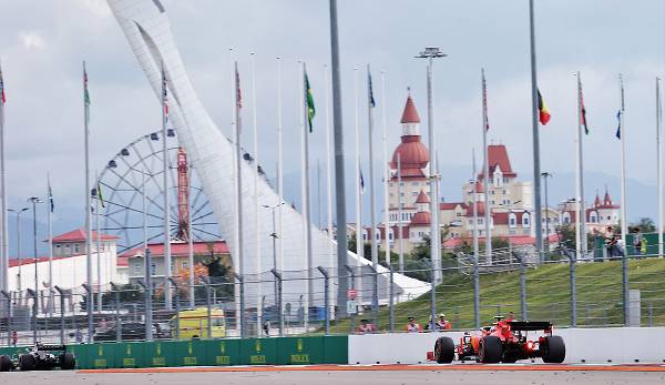 Charles Leclerc im Sochi Autodrom beim Großen Preis von Russland