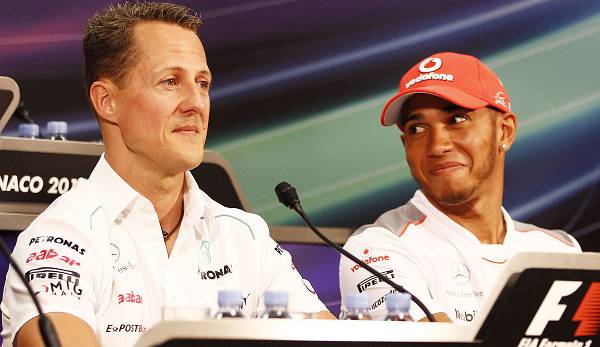 Lewis Hamilton hat seine Bewunderung für Michael Schumacher zum Ausdruck gebracht.