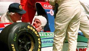 Schon im Training verunglückte Rubens Barrichello schwer, als er beim Durchfahren einer schnellen Schikane die Kontrolle verlor und mit hoher Geschwindigkeit in die Reifenstapel flog. Nur die schnelle Hilfe um F1-Arzt Sid Watkins rettete ihm das Leben.