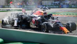 Max Verstappen und Lewis Hamilton kollidierten beim Italien-GP.