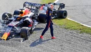 Max Verstappen kollidierte beim Großen preis von Italien mit Lewis Hamilton.