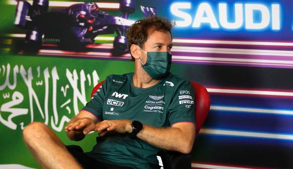 Sebastian Vettel bei der Pressekonferenz vor dem GP von Saudi-Arabien