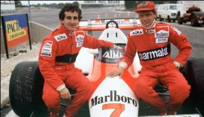1984 - Niki Lauda gegen Alain Prost: Laudas dritter WM-Titel ging als (bislang) knappste Entscheidung in die Geschichte der Formel 1 ein.