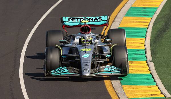 Lewis Hamilton beim ersten Training für den GP von Australien.
