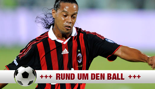 In Barcelona war Ronaldinho zum Weltstar gereift, in Mailand bekommt er kein Bein an den Boden
