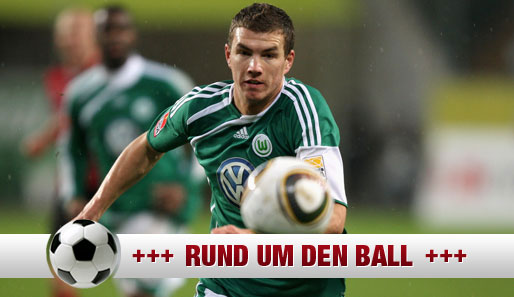 Der bosnische Angreifer Edin Dzeko hat beim VfL Wolfsburg Vertrag bis 2013