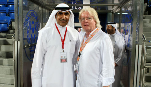 Winfried Schäfer (r.) war bis Dezember in den Vereinigten Arabischen Emiraten tätig