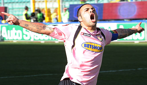 Fabrizio Miccoli spielt seit 2007 für Palermo