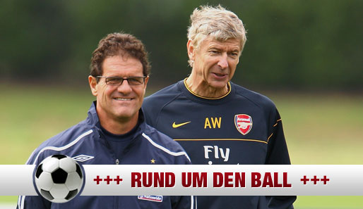 Laut italienischen Medien könnten Fabio Capello (l.) und Arsene Wenger bald den Verein wechseln