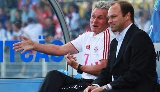 Auf einer Wellenlänge: Bayern-Trainer Jupp Heynckes (l.) und Christian Nerlinger