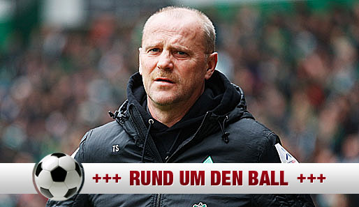 Thomas Schaaf reagiert auf die Rücktrittsforderung von Ex-Werder-Profi Günter Hermann genervt