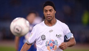 Beim Teqball kann Ronaldinho seine überragende Technik zeigen