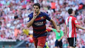 Platz 3: Luis Suarez - FC Barcelona - Wert bei Abschluss: 90