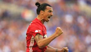 Platz 4: Zlatan Ibrahimovic - Manchester United - Wert bei Abschluss: 88