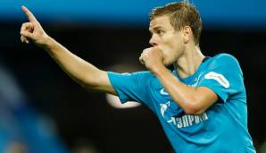 Aleksandr Kokorin (Zenit/Russland) - 8 Tore in 12 Spielen