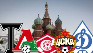 Torpedo, Lokomotive, Spartak, ZSKA und Dynamo sind die fünf großen Fußballvereine Moskaus.
