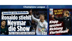 BILD: In Deutschland konzentriert sich die Zeitung mit den vier Buchstaben auf das Duell der Superstars.