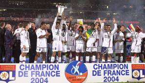7 Titel: Olympique Lyon (Ligue 1/Frankreich) zwischen 2001/02 und 2007/08.