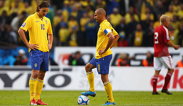 Zlatan Ibrahimovic und Henrik Larsson stürmten gemeinsam für Schweden.