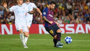 Platz 8: Lionel Messi (FC Barcelona): 88