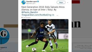 Eddy Salcedo Mora (Inter; ausgeliehen vom FC Genoa; Italien): Angriff - 01.10.2001