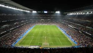 Das Estadio Santiago Bernabéu in Madrid.