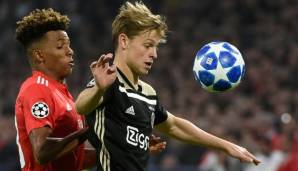 Frenke de Jong von Ajax Amsterdam steht offenbar vor einem Wechsel zum FC Barcelona.