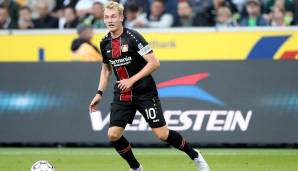 Julian Brandt (Bayer Leverkusen): 34,23 km/h - am 1. Spieltag gegen Borussia Mönchengladbach.