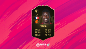 PAUL POGBA (Manchester United, Frankreich) - Wertung: 91.