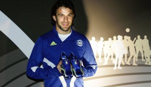 Adidas F50: Und so sah die erste Weiterentwicklung des Schuhs, der 2004 erschien und durch die WM 2006 an großer Beliebtheit gewann, aus. Alessandro del Piero präsentierte den "+F50 Tunit".