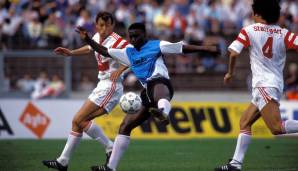 Finks Tor wurde von Kultstürmer SOULEYMAN SANE vorbereitet. Der Senegalese hatte zwei Stints in Wattenscheid (1990-1994, 1997-1999) und ist mit 39 Treffern Bundesliga-Rekordtorschütze. Ach ja, und dann ist da noch sein Sohn ...