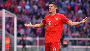 Rang 5: Robert Lewandowski (FC Bayern München) - 47,62 Prozent seiner 21 Großchancen verwertet.