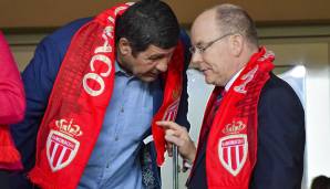 STURM - Delio Onnis (Argentinien): 1971 wechselte er von Argentinien zu Stade Reims, 1973 ging er für sieben Jahre zu AS Monaco, wo er heute noch verehrt wird. Hier ist er 2018 im Gespräch mit Prinz Albert II.