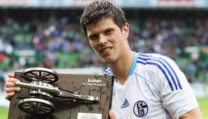 Platz 1: KLAAS-JAN HUNTELAAR (Schalke 04) - 37 Scorerpunkte (29 Tore, 8 Vorlagen) in der Saison 2011/12.