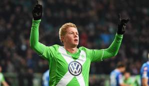 Platz 11: KEVIN DE BRUYNE (VfL Wolfsburg) - 30 Scorerpunkte (10 Tore, 20 Vorlagen) in der Saison 2014/15.