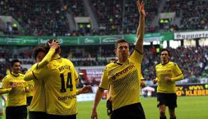 Platz 11: ROBERT LEWANDOWSKI (Borussia Dortmund) - 30 Scorerpunkte (22 Tore, 8 Vorlagen) in der Saison 2011/12.
