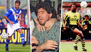 Heute vor 29 Jahren wurde Diego Maradona bei der SSC Neapel suspendiert – der Grund: Bei einer Dopingprobe wurde Kokain beim Argentinier nachgewiesen. Wir blicken zurück auf die bekanntesten Drogen- und Dopingfälle der Fußballgeschichte.