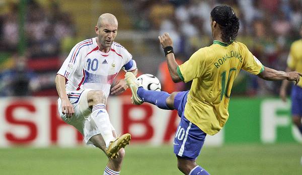 Zinedine Zidane und Ronaldinho trafen im WM-Viertelfinale 2006 aufeinander.