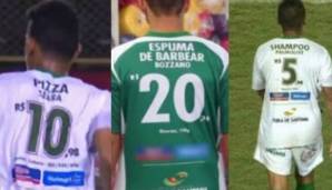Fluminense de Feira: Rede Supermarket - Ist das die Revolution? 2017 lief der unterklassige brasilianische Klub mit Preisen auf dem Rücken auf. Wer braucht auch schon die Namen der Spieler, wenn man Shampoo-Preise checken kann?