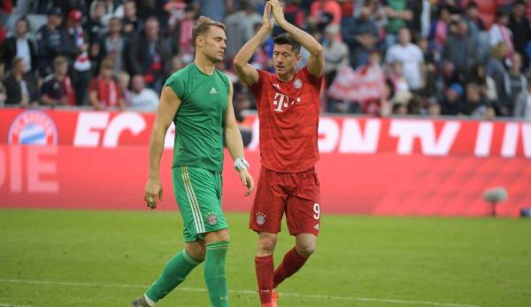 Zusammen gewannen Manuel Neuer und Robert Lewandowski in der vergangenen Saison das Triple.