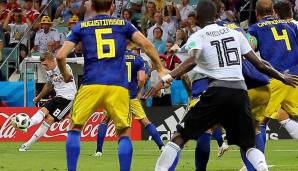 In der Nachspielzeit traf Kroos gegen Schweden mit einem direkten Freistoß zum Sieg.