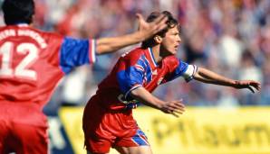 Platz 9 – LOTHAR MATTHÄUS: 4 Tore des Monats zwischen 1990 und 1998 für die deutsche Nationalmannschaft und den FC Bayern München
