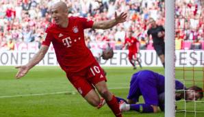 Platz 9 – ARJEN ROBBEN: 4 Tore des Monats zwischen 2010 und 2013 für den FC Bayern München