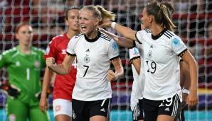 Lea Schüller traf für Deutschland gegen Dänemark.