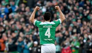 Claudio Pizarro wird am 24. September im Weserstadion verabschiedet.